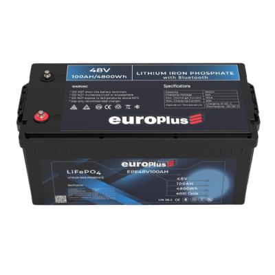 EuroPlus 51.2V 100Ah LiFePO4 Akü 5120Wh Bluetooth EPF48V100AH ürün görseli