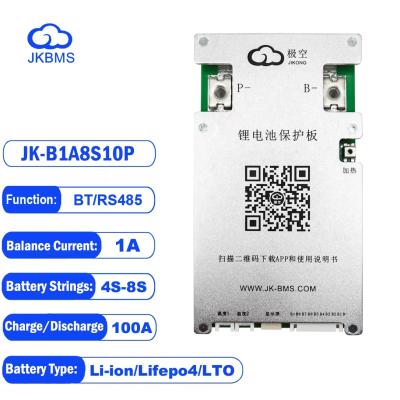 Jikong 4S-8S 100A 1A Aktif Balans Smart BMS (B1A8S10P) ürün görseli