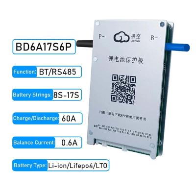 Jikong 8S-17S 60A 0.6A Aktif Balans Smart BMS (BD6A17S6P) ürün görseli