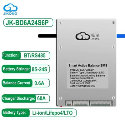 JKBMS JK-BD6A24S6P Aktif Balans Smart BMS | Limacell ürün görseli