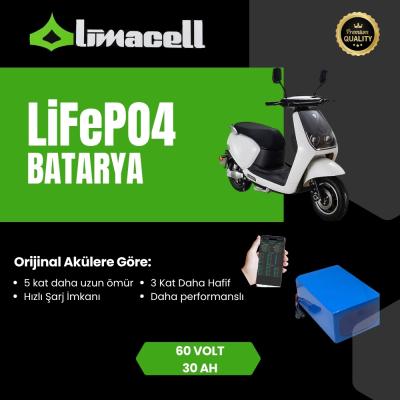 Limacell Apachi EVO uyumlu 60V 30Ah LiFePO4 Batarya ürün görseli