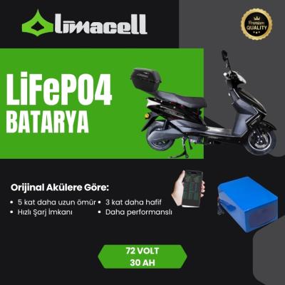 Limacell Kral KR203 Tongo Uyumlu 72V 30Ah Uzun Menzil LiFePO4 Smart Batarya | JK BMS ürün görseli