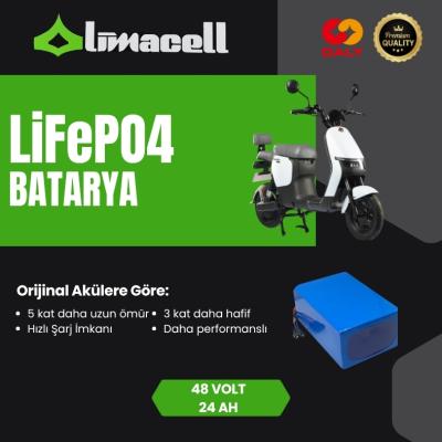 Limacell Motolux GOGO II LiFePO4 Batarya 48V 24Ah ürün görseli