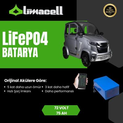 Limacell Volta EV1 LiFePO4 Batarya 72V 75Ah ürün görseli