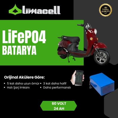 Limacell Volta VS2 LiFePO4 Batarya 60V 24Ah ürün görseli