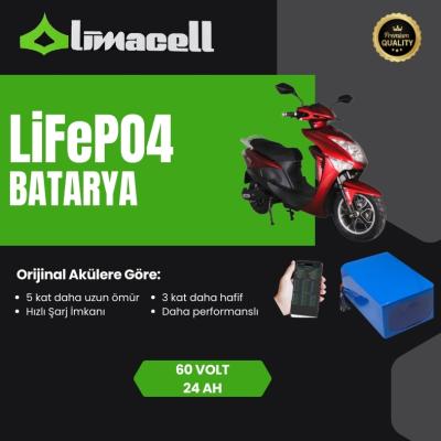 Limacell Volta VS3 LiFePO4 Batarya 60V 24Ah ürün görseli