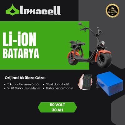Limacell Volta Yide SE-3 Uyumlu 60V 30Ah LiON Smart Batarya (Maksimum Menzil) ürün görseli