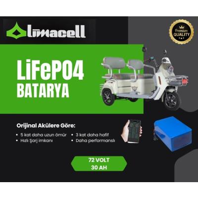 Limacell Arora Felix NEW Uyumlu 72V 30Ah LiFePO4 Smart Batarya | JK BMS ürün görseli
