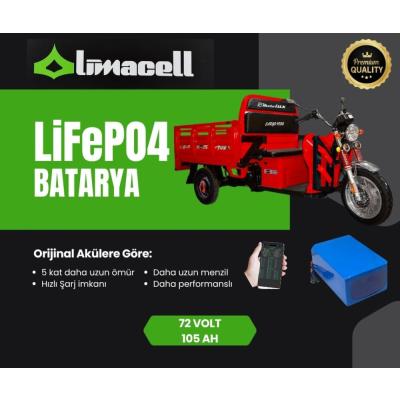 Limacell Motolux Cargo 9800 72V 105Ah LiFePO4 Batarya (JK BMS) ürün görseli