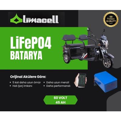 Limacell Motolux Fayton 7700X 60V 45Ah LiFePO4 Batarya (JK BMS) ürün görseli