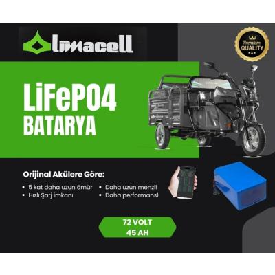 Limacell Motolux Fayton 8100 72V 45Ah LiFePO4 Batarya (JK BMS) ürün görseli