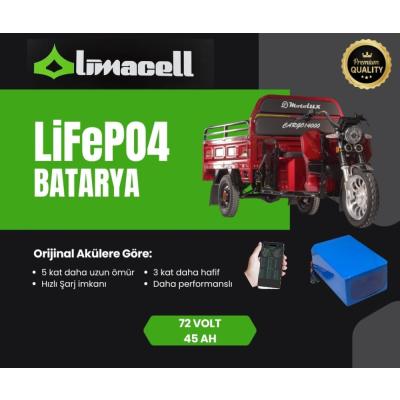 Limacell Motolux Cargo 14000 72V 45Ah LiFePO4 Batarya (JK BMS) ürün görseli